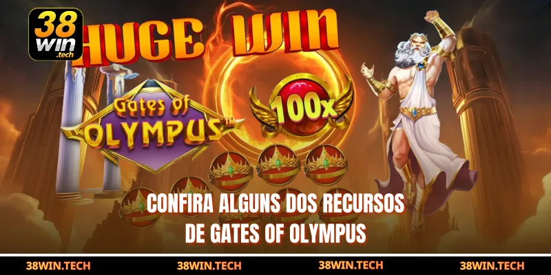 Confira alguns dos recursos de Gates of Olympus