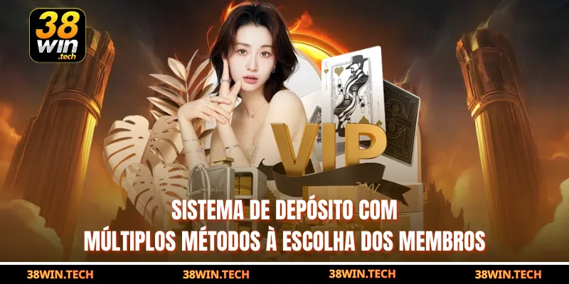 Sistema de depósito com múltiplos métodos à escolha dos membros